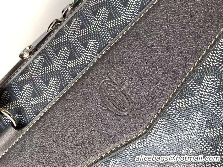 Shop Grade Goyard Cisalpin Briefcase Document Case Top Handle Bag G8129 Dark Grey