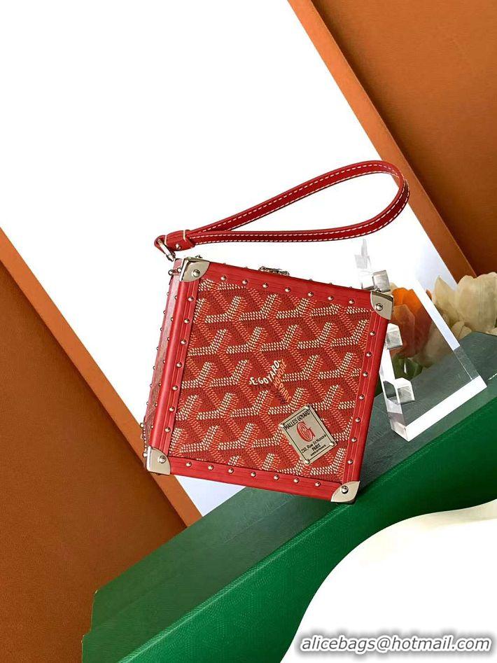 New Style Goyard Dé Trunk Clutch Bag 8215 Red