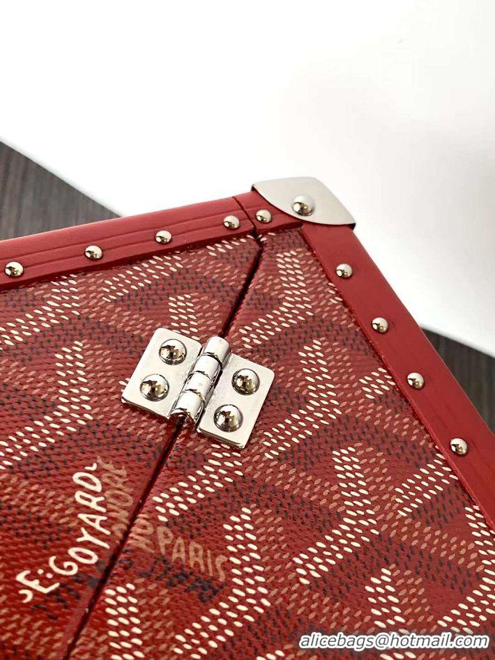 New Style Goyard Dé Trunk Clutch Bag 8215 Red