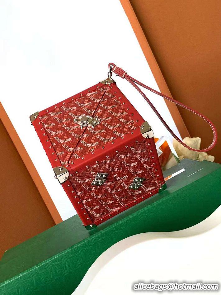 New Style Goyard Dé Trunk Clutch Bag 8215 Red