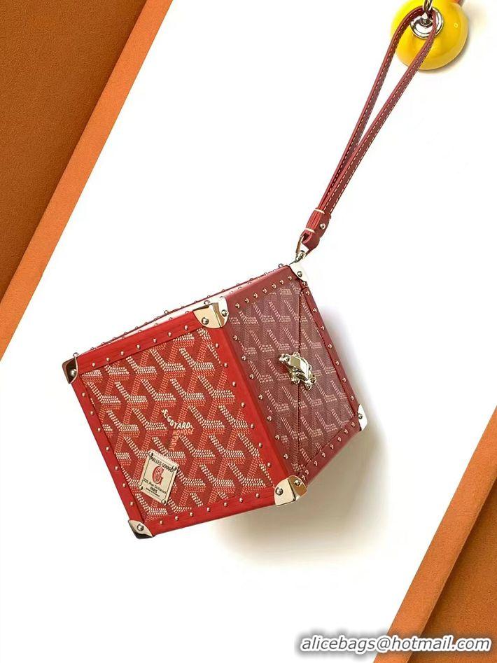 New Style Goyard Dé Trunk Clutch Bag 8215 Red