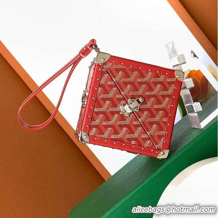 New Style Goyard Dé Trunk Clutch Bag 8215 Red