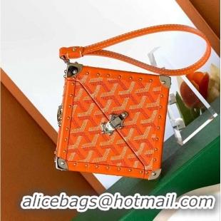 Top Design Goyard Dé Trunk Clutch Bag 8215 Orange