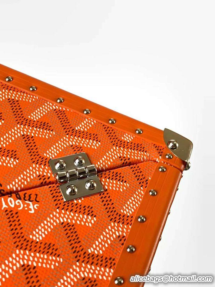 Top Design Goyard Dé Trunk Clutch Bag 8215 Orange