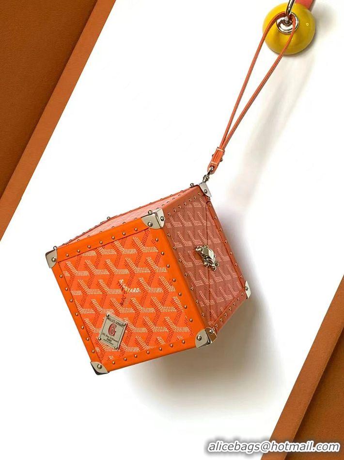 Top Design Goyard Dé Trunk Clutch Bag 8215 Orange