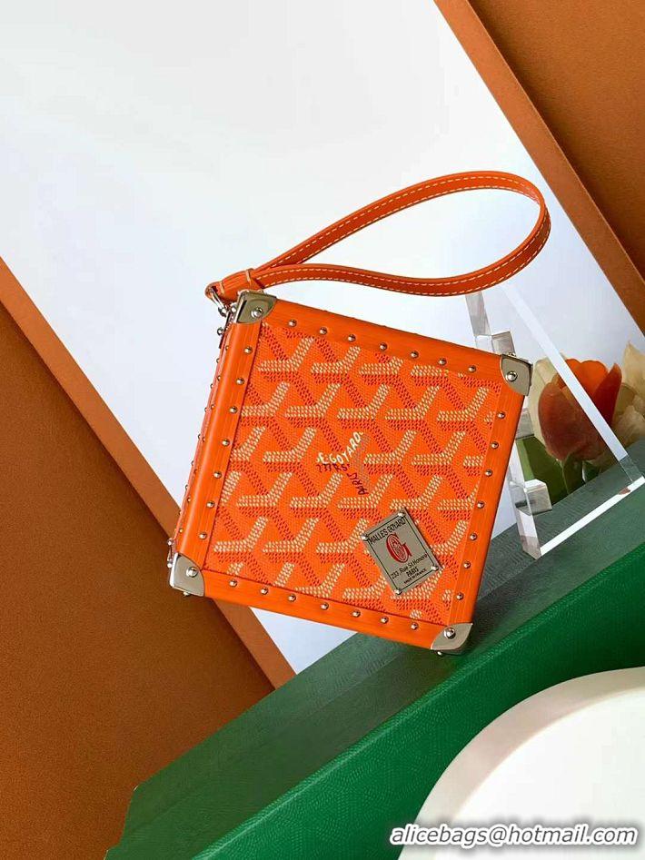 Top Design Goyard Dé Trunk Clutch Bag 8215 Orange