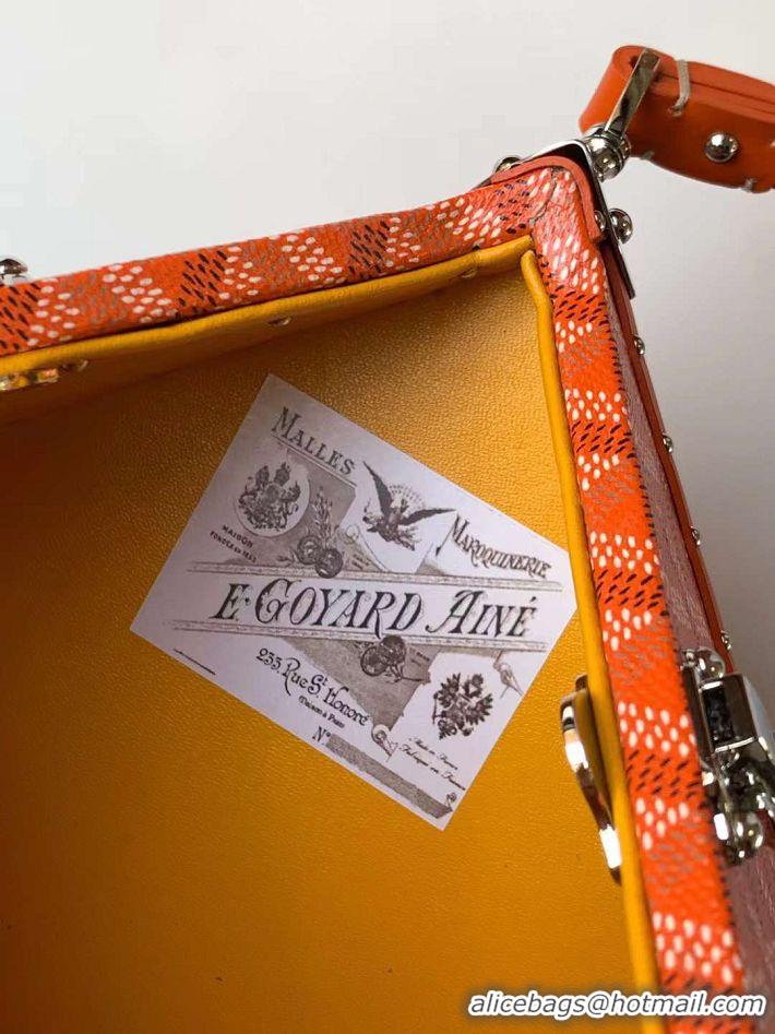 Top Design Goyard Dé Trunk Clutch Bag 8215 Orange