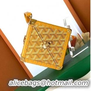 Good Taste Goyard Dé Trunk Clutch Bag 8215 Yellow