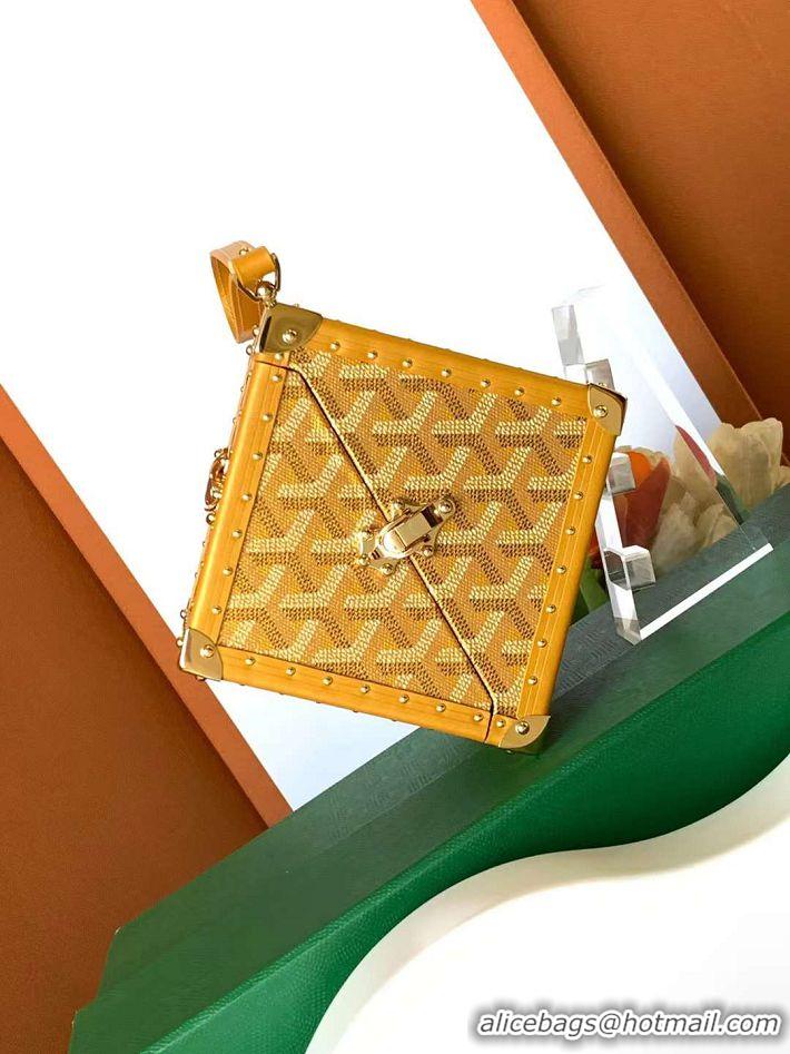 Good Taste Goyard Dé Trunk Clutch Bag 8215 Yellow