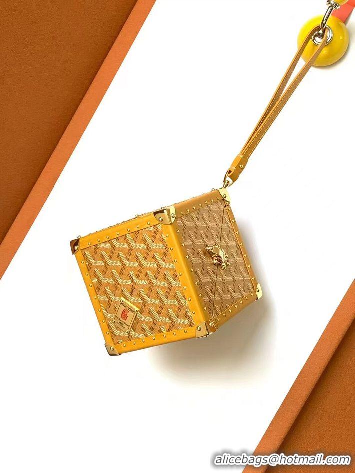 Good Taste Goyard Dé Trunk Clutch Bag 8215 Yellow