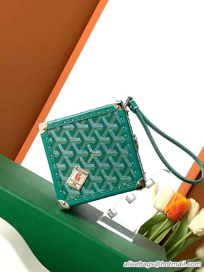 Luxurious Grade Goyard Dé Trunk Clutch Bag 8215 Green