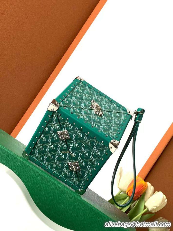 Luxurious Grade Goyard Dé Trunk Clutch Bag 8215 Green