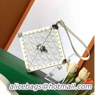 Grade Quality Goyard Dé Trunk Clutch Bag 8215 White