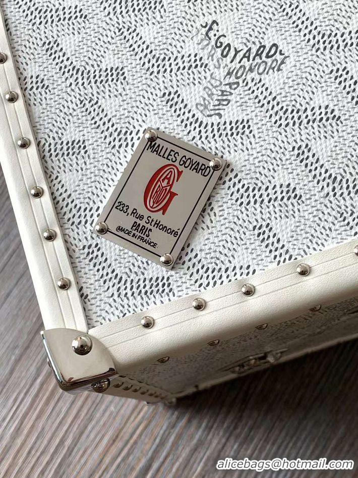 Grade Quality Goyard Dé Trunk Clutch Bag 8215 White