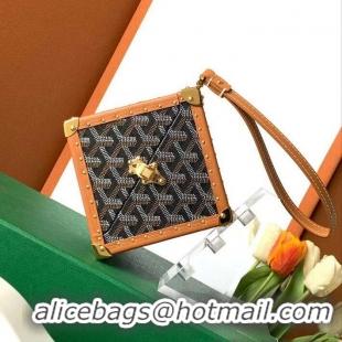 Best Product Goyard Dé Trunk Clutch Bag 8215 Black And Tan