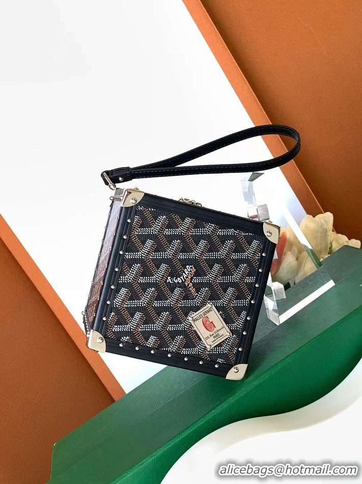 Super Quality Goyard Dé Trunk Clutch Bag 8215 Black