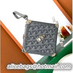 Buy Fashionable Goyard Dé Trunk Clutch Bag 8215 Dark Grey