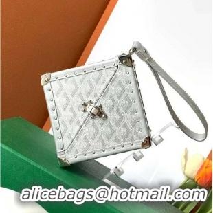 Promotional Luxurious Goyard Dé Trunk Clutch Bag 8215 Silver