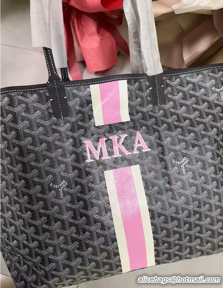 Price For Goyard Personnalization/Custom/Hand Painted MKA With Stripes