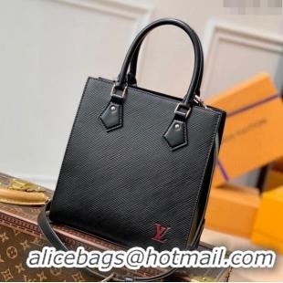 Most Popular Louis Vuitton Epi Leather Petit Sac Plat Bag M58660 Black 2021