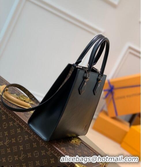 Most Popular Louis Vuitton Epi Leather Petit Sac Plat Bag M58660 Black 2021