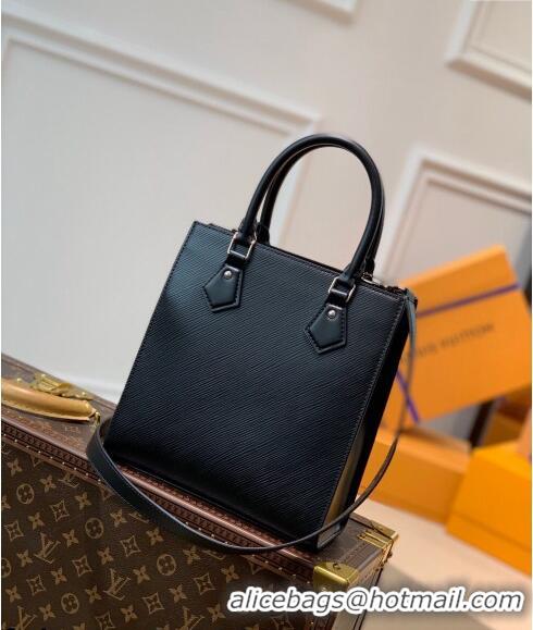 Most Popular Louis Vuitton Epi Leather Petit Sac Plat Bag M58660 Black 2021