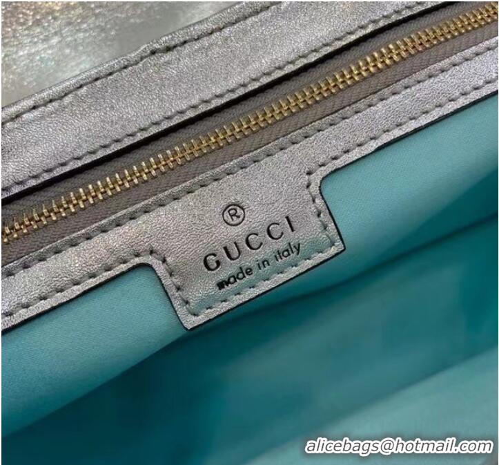 Well Crafted Gucci GG MARMONT SMALL SHOULDER BAG 443497 Blue iridescent