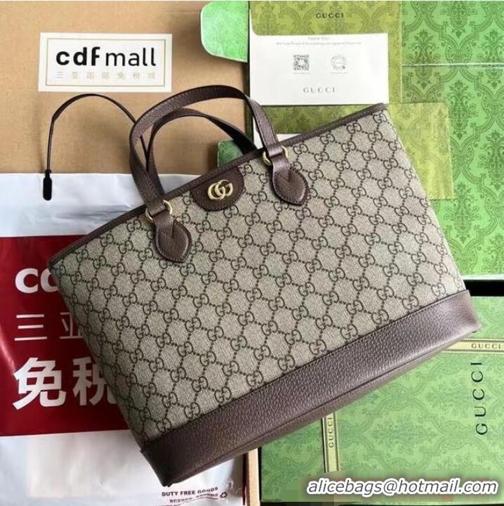 Top Quality Gucci OPHIDIA MEDIUM TOTE BAG 739730 Brown