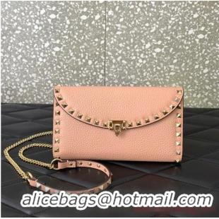 Top Grade VALENTINO GARAVANI Loco Calf leather bag 0059 Pink