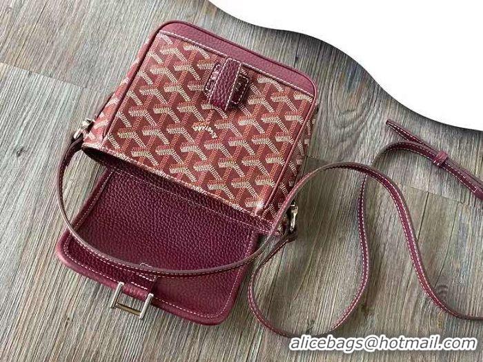 Luxury Cheap Goyard Mini Messenger Bag G8816 Burgundy