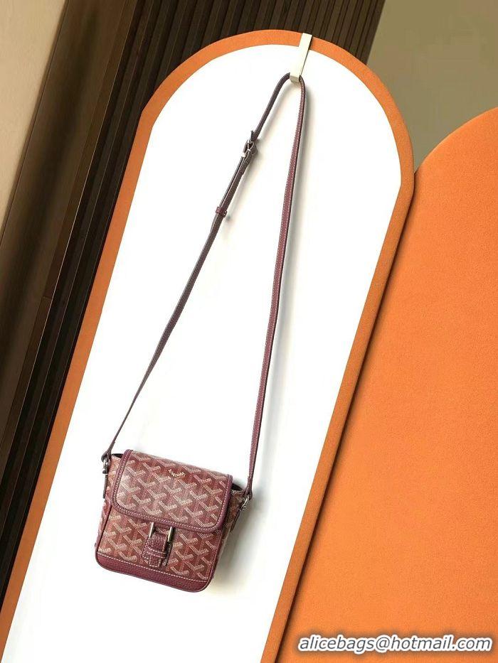 Luxury Cheap Goyard Mini Messenger Bag G8816 Burgundy