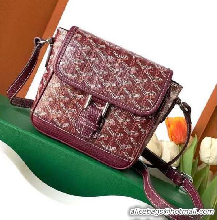 Luxury Cheap Goyard Mini Messenger Bag G8816 Burgundy