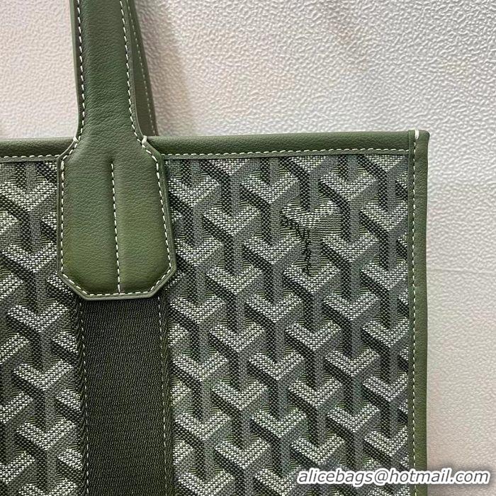 New Design Maison Goyard Villette Jacquard Tote Bag GM G8113 Dark Green 2024