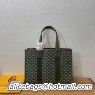 Famous Brand Maison Goyard Villette Jacquard Tote Bag PM G8113 Dark Green 2024