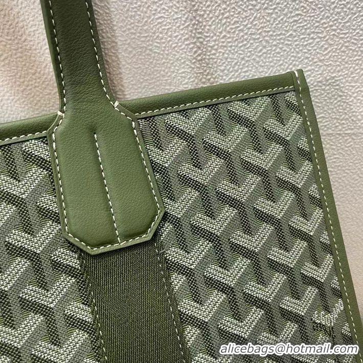 Famous Brand Maison Goyard Villette Jacquard Tote Bag PM G8113 Dark Green 2024