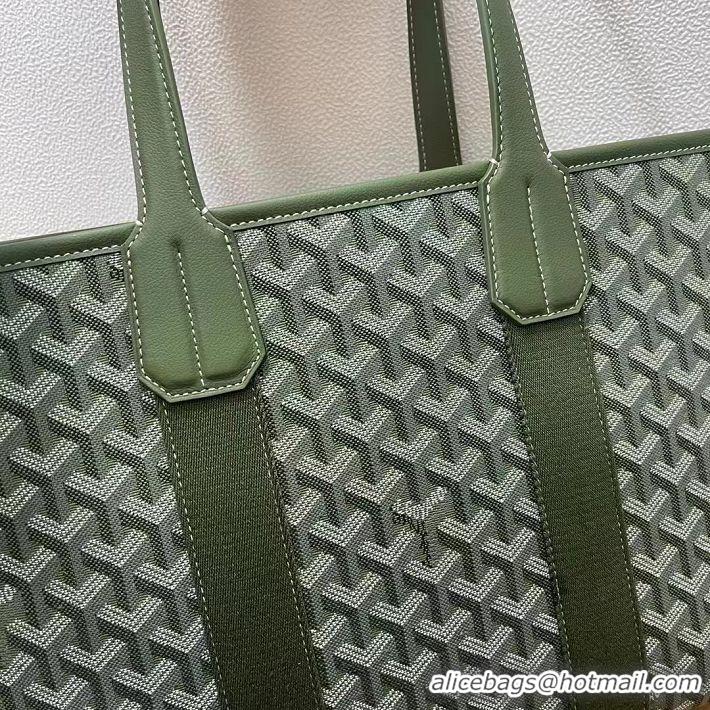 Famous Brand Maison Goyard Villette Jacquard Tote Bag PM G8113 Dark Green 2024