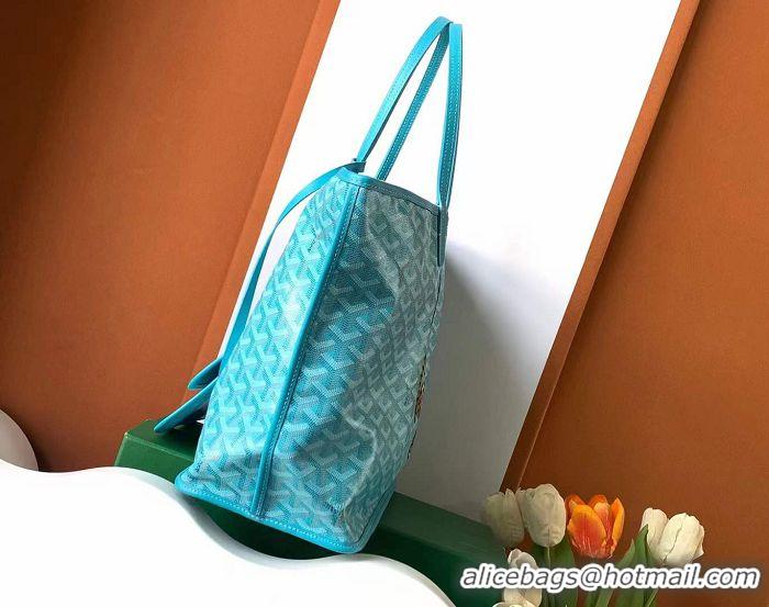 New Fashion Maison Goyard Anjou Reversible Bag Embroidered Hippocampus Japonicus GM 2399 Tiffany Blue 2024