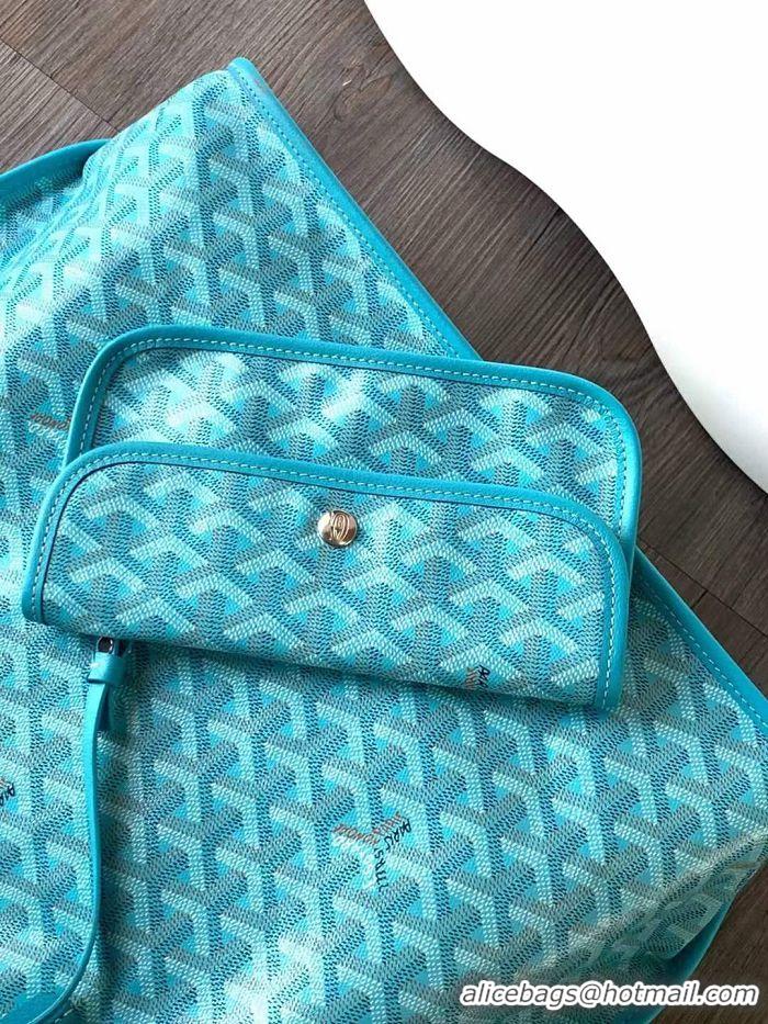 New Fashion Maison Goyard Anjou Reversible Bag Embroidered Hippocampus Japonicus GM 2399 Tiffany Blue 2024