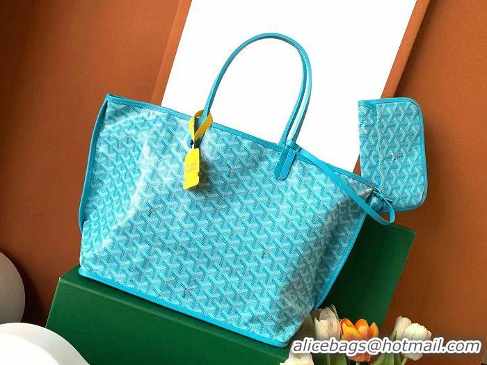 New Fashion Maison Goyard Anjou Reversible Bag Embroidered Hippocampus Japonicus GM 2399 Tiffany Blue 2024