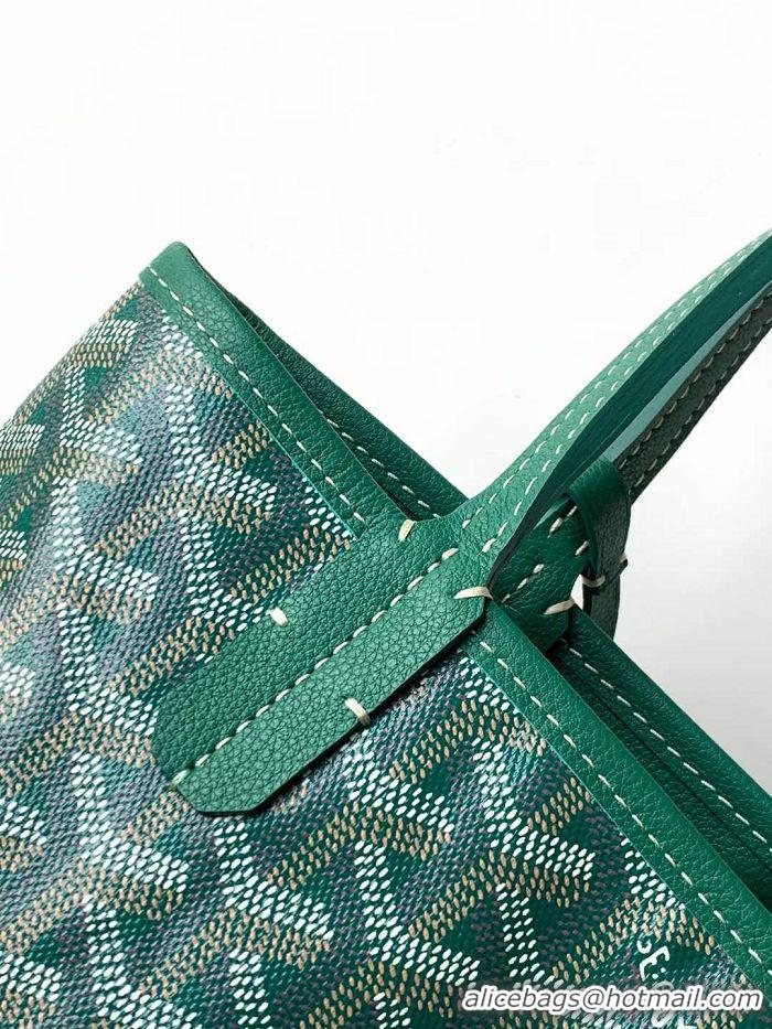 Top Quality Goyard Original Anjou Reversible Bag With Heart Mini 2399 Green