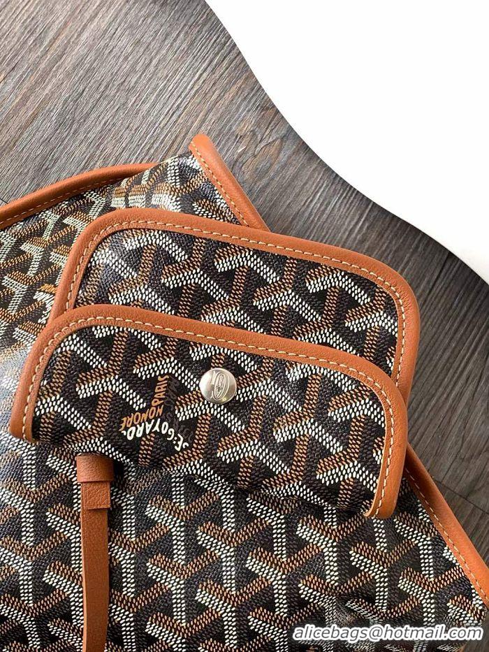 Luxurious Goyard Original Anjou Reversible Bag With Heart Mini 2399 Black And Tan