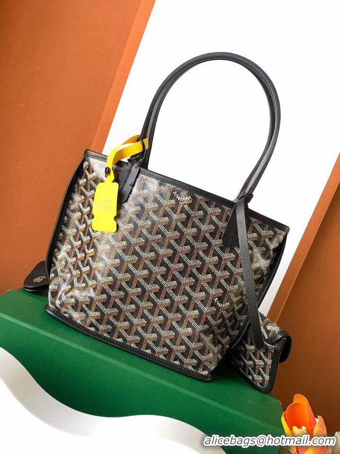 Top Design Goyard Original Anjou Reversible Bag With Heart Mini 2399 Black