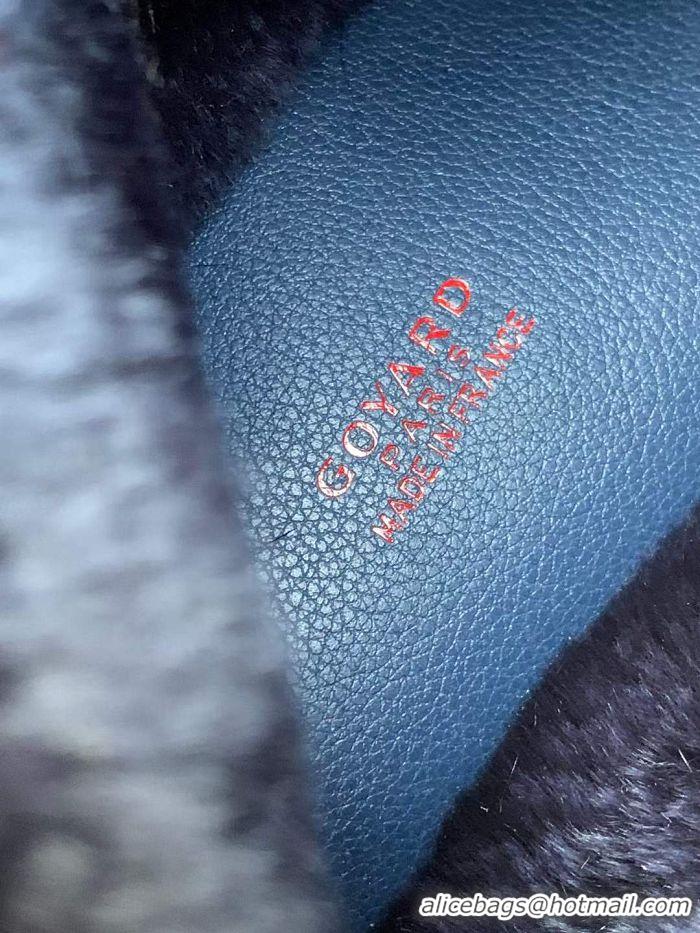 Classic Specials Goyard Anjou Reversible Tote Bag With Cony Fur Mini 2399 Navy Blue