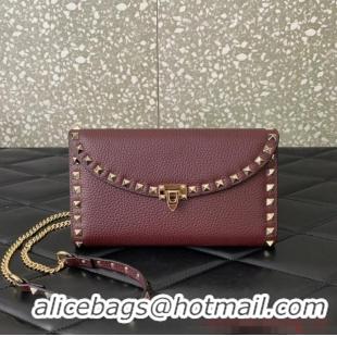 Promotional VALENTINO GARAVANI Loco Calf leather bag 0059 Wine