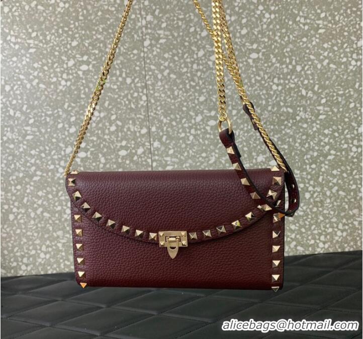 Promotional VALENTINO GARAVANI Loco Calf leather bag 0059 Wine