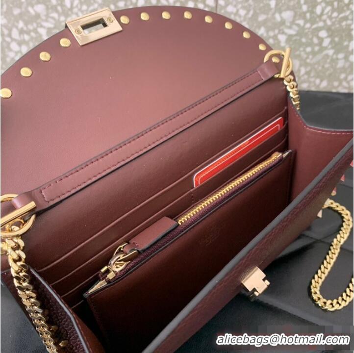 Promotional VALENTINO GARAVANI Loco Calf leather bag 0059 Wine