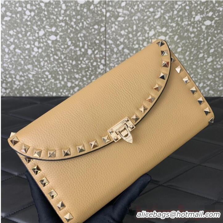 Top Grade VALENTINO GARAVANI Loco Calf leather bag 0059 Apricot