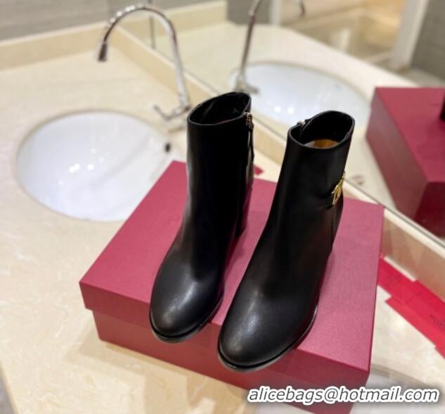 Trendy Design Valentino VLogo Signature Ankle Boots 7.5cm Black 109010