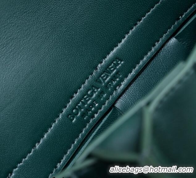 Promotional Bottega Veneta Mini East-West Arco Tote Bag in Intrecciato Leather 776778 Emerald Green 2023