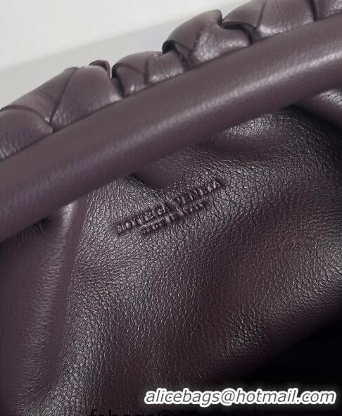 Top Quality Bottega Veneta Mini Pouch Bag in Wide Intrecciato Leather 585852 Fondant Brown 2023